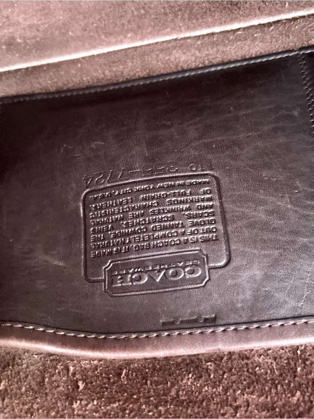 Coach Brown Leather Briefcase with Top Handles Vintage Coach Embassy Briefcase
